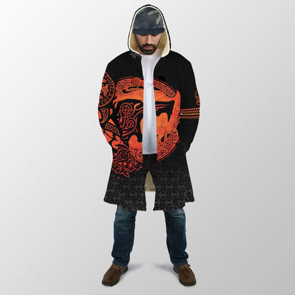 Fenrir Viking 3D Tattoo Over Printed Hoodie for Men and Women-ML