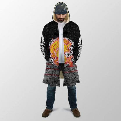 Nidhogg Viking Tattoo 3D Over Printed Hoodie Cloak for Men and Women-ML