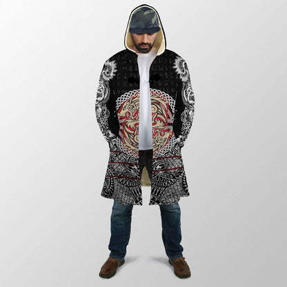 Fenrir Viking Tattoo 3D Over Printed Hoodie for Men and Women-ML