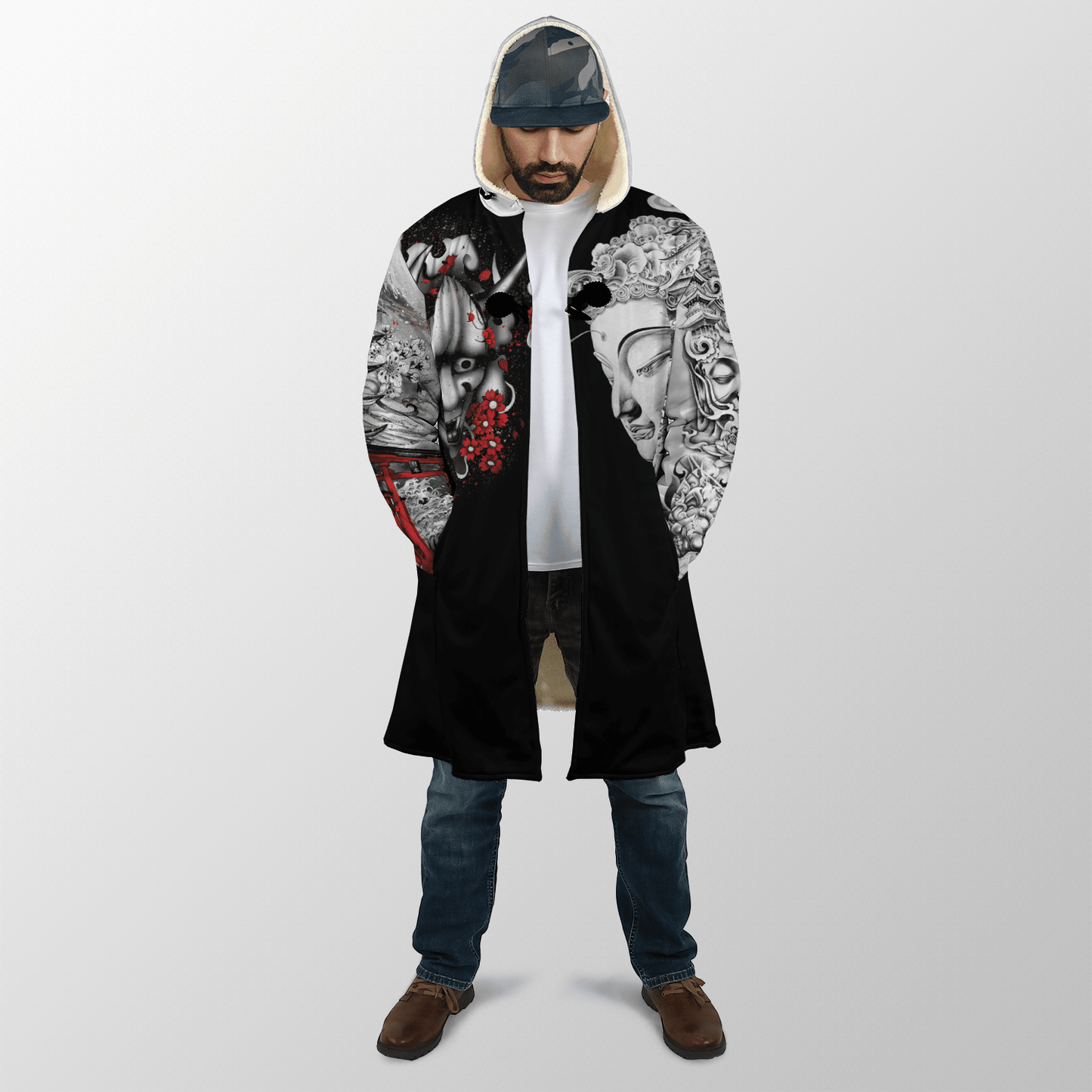 Japanese Tattoo 3D All Over Printed Unisex Cloak-ML