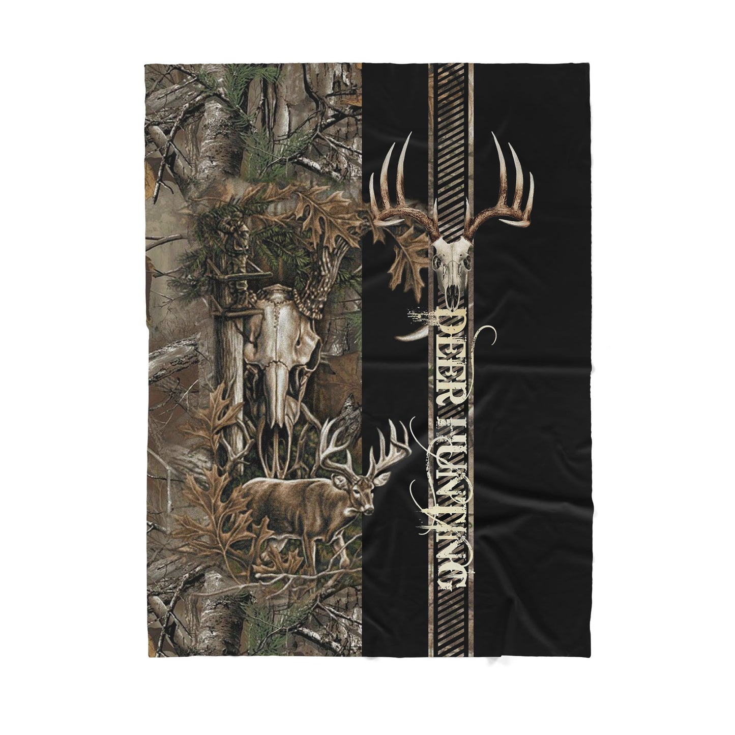 Deer Hunting Sherpa Blanket TT