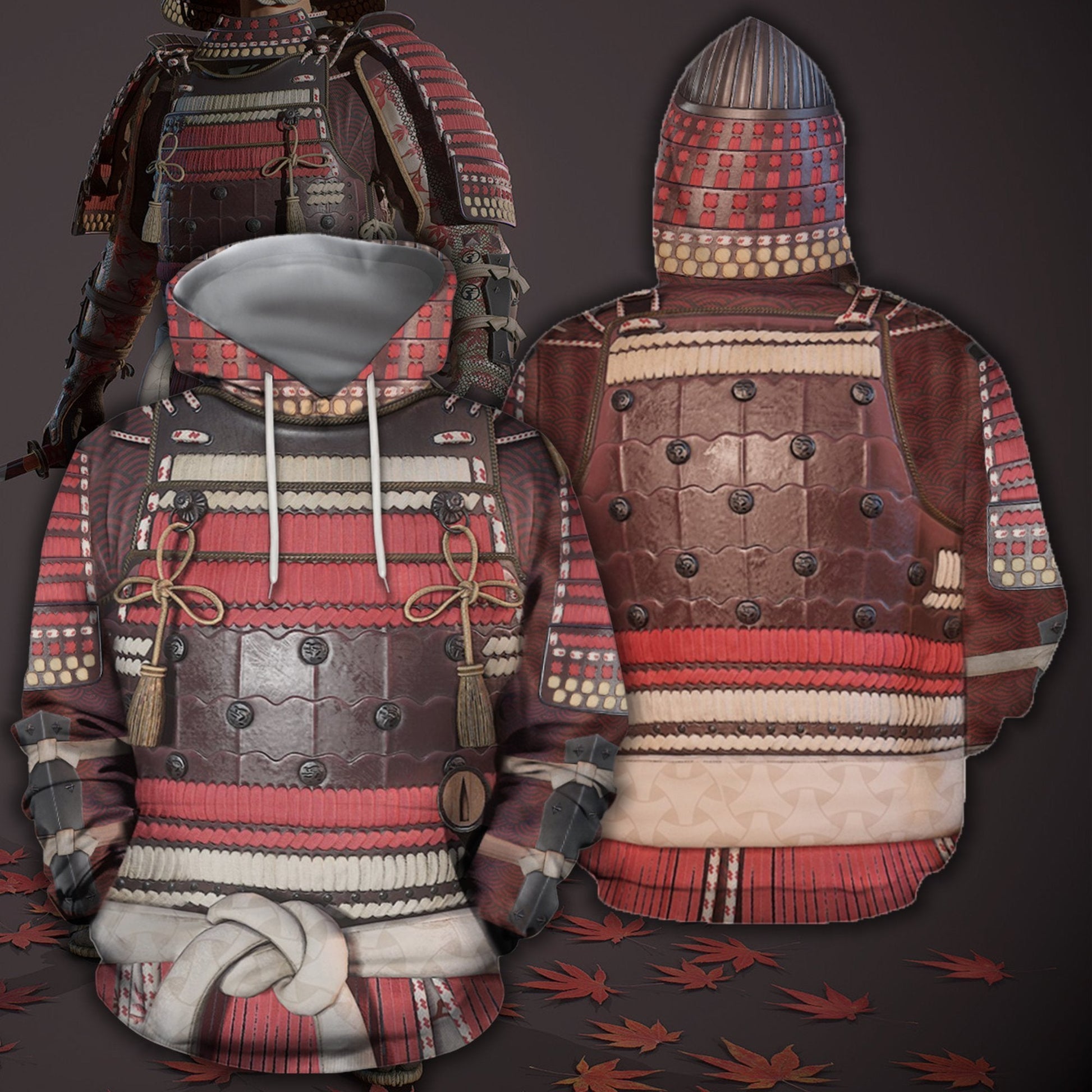 3D All Over Printed Samurai Armor Tops - Amaze Style™-Apparel