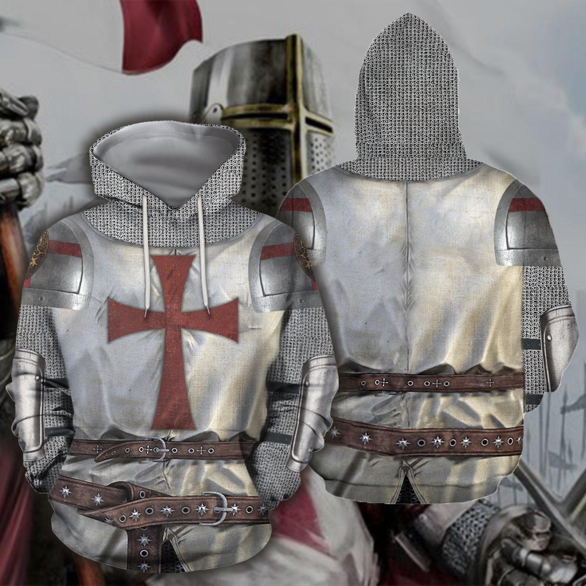 3D All Over Printed Knight Templar - Amaze Style™-Apparel