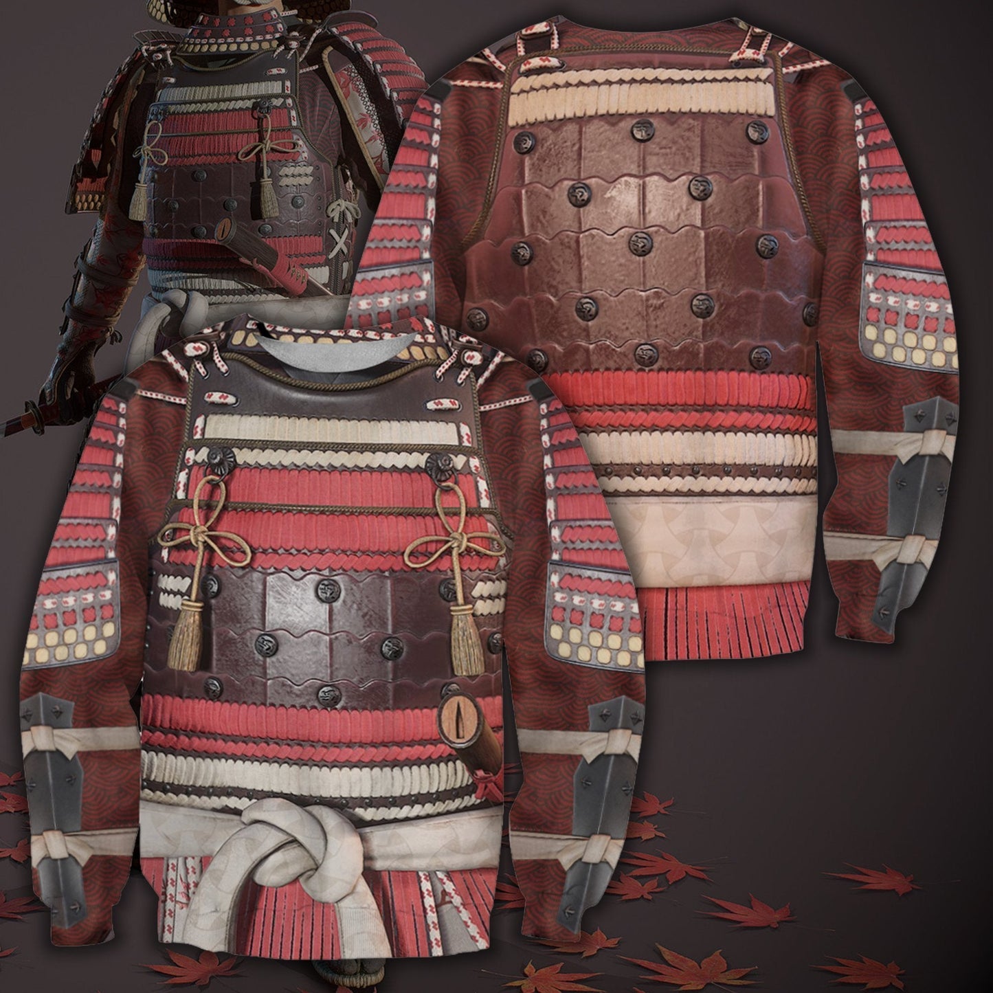 All Over Printed Samurai Armor Cover - Amaze Style™-Apparel