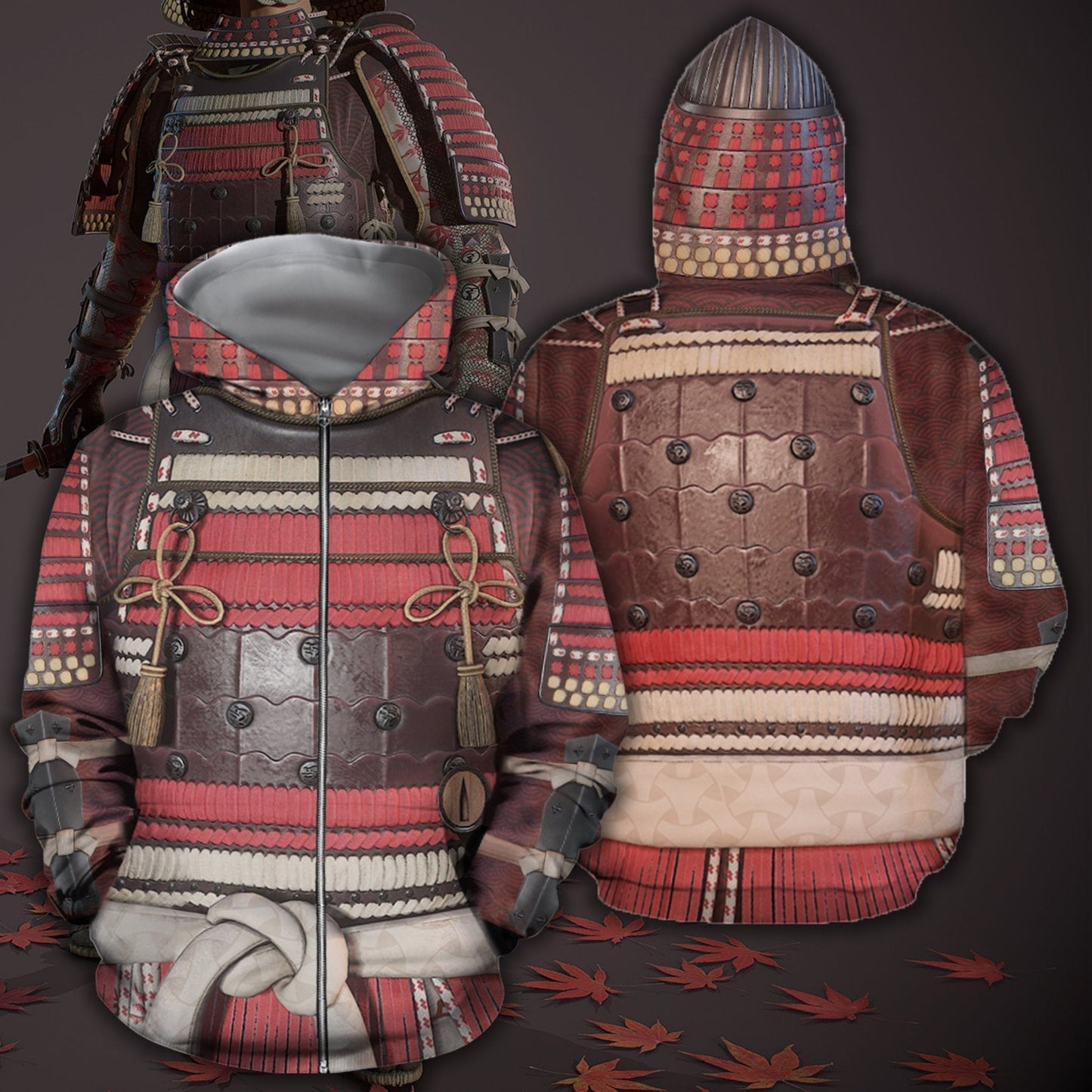All Over Printed Samurai Armor Cover - Amaze Style™-Apparel