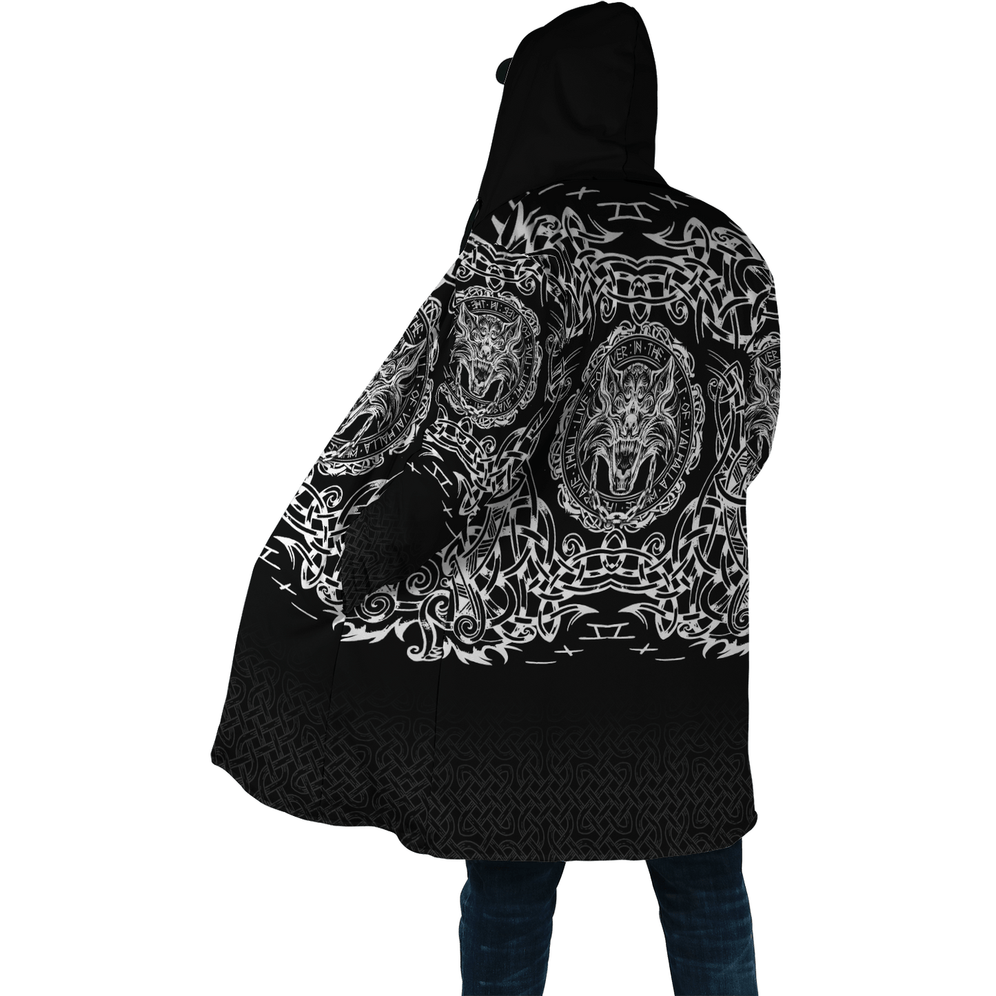 Fenrir Viking 3D Over Printed Hoodie for Men and Women-ML