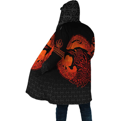 Fenrir Viking 3D Tattoo Over Printed Hoodie for Men and Women-ML