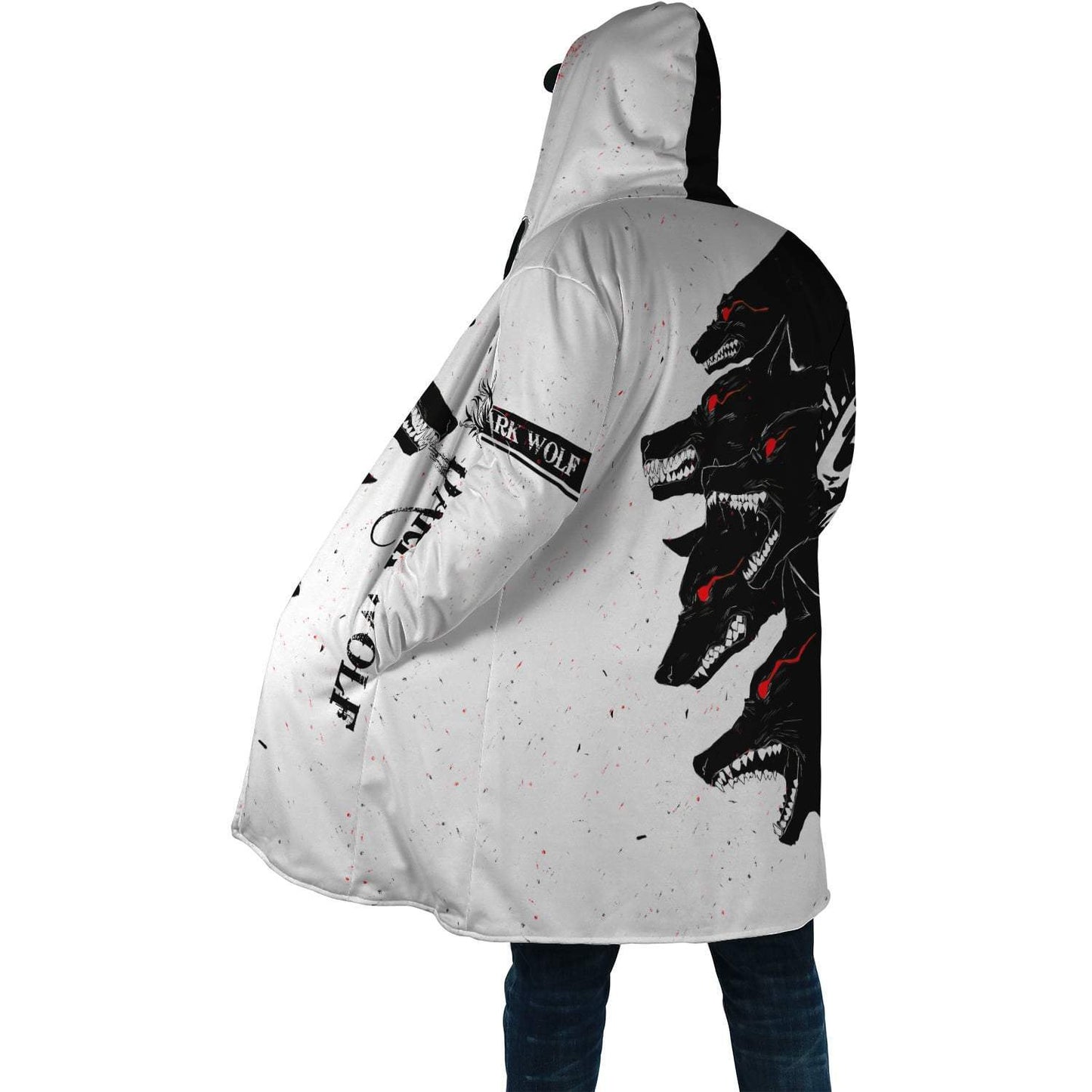 Dark Wolf 3D Over Printed Hoodie for Men and Women-ML