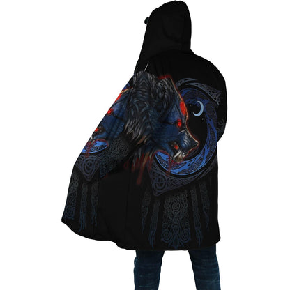 Fenrir Viking Wolf 3D Over Printed Hoodie for Men and Women-ML