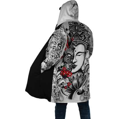 Japanese Tattoo 3D All Over Printed Unisex Cloak-ML