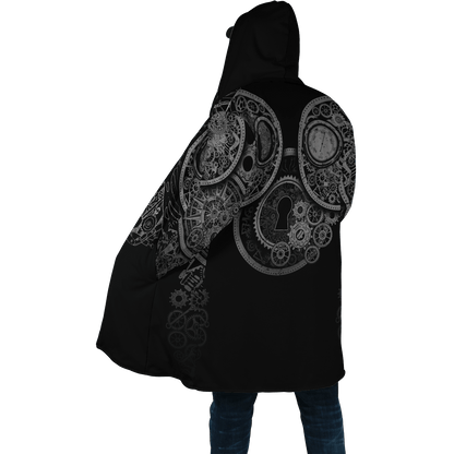 Steampunk Mechanic 3D Over Printed Cloak for Men and Women-ML