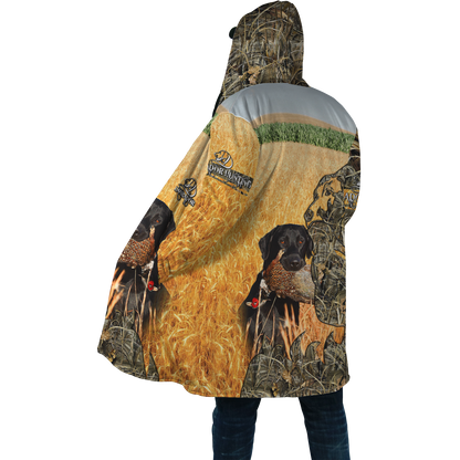 Labrador Hunting Camo 3D Over Printed Unisex Deluxe Hoodie ML