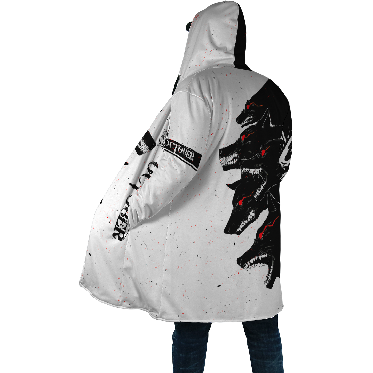 The Dark Wolf October 3D All Over Printed Unisex Deluxe Hoodie ML