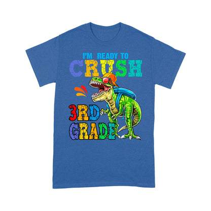 Personalized Custom Back To School Shirt, Ready To Crush 3th Grade, Back To School Gift