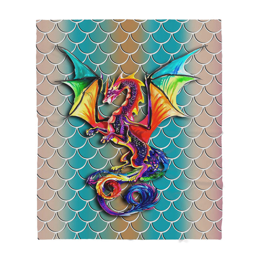 Custom Blanket Dragon Sherpa Blanket TQH