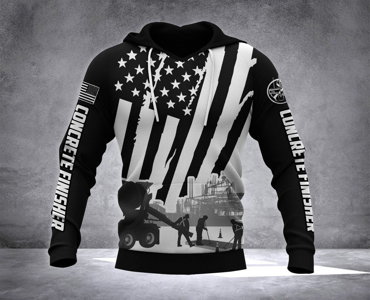 US Concrete Finisher Just the Tip 3D printed shirts