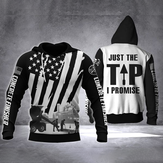 US Concrete Finisher Just the Tip 3D printed shirts