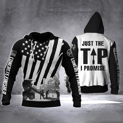 US Concrete Finisher Just the Tip 3D printed shirts