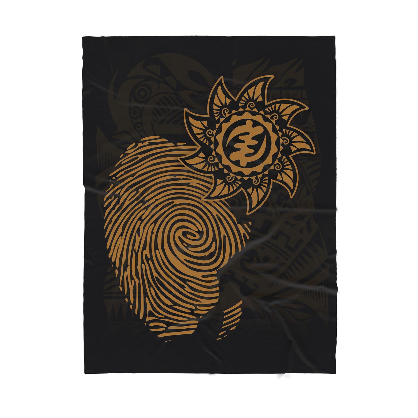 Custom Blanket - African map - Deluxe Sherpa Blanket ML