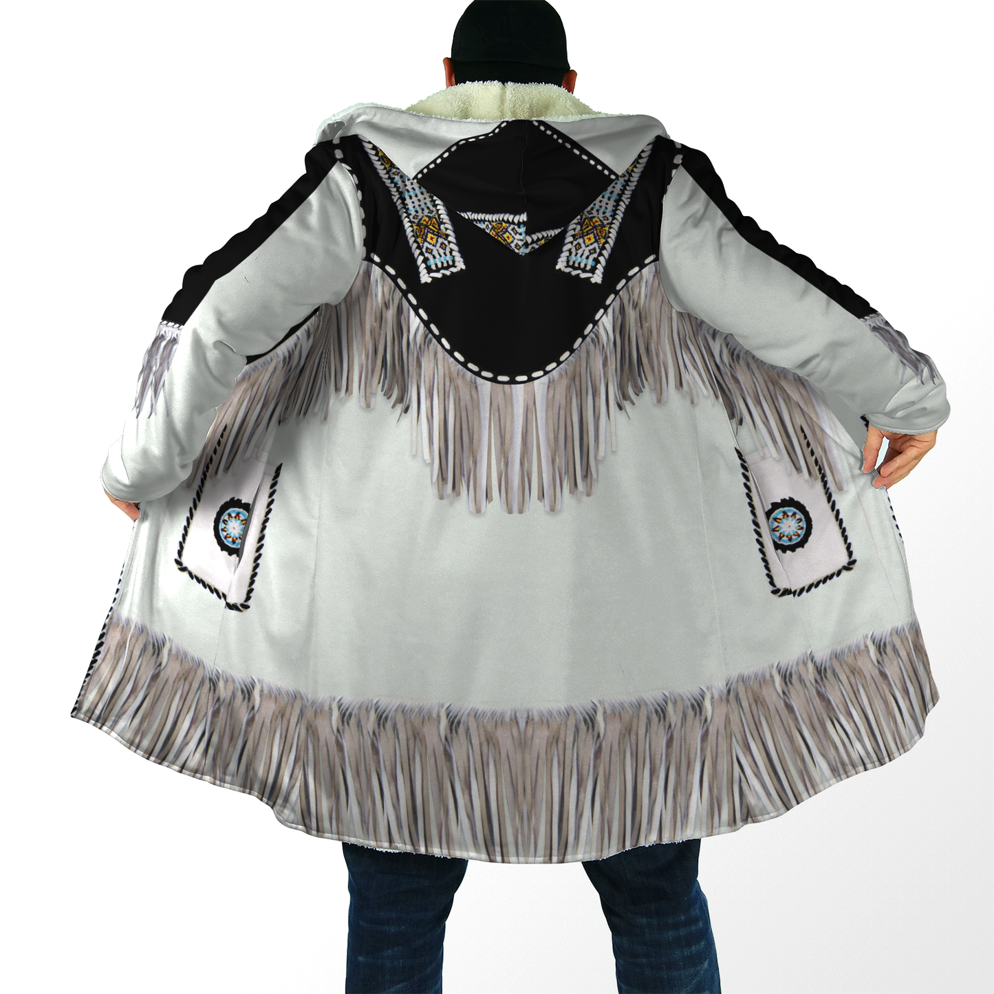 Cowboy Jacket No4 Cosplay 3D Over Printed Unisex Deluxe Hoodie ML
