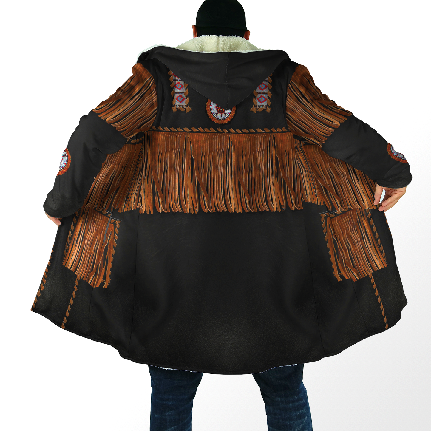 Cowboy Jacket No2 Cosplay 3D Over Printed Unisex Deluxe Hoodie ML