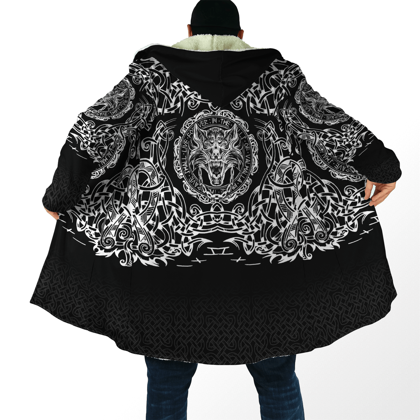 Fenrir Viking 3D Over Printed Hoodie for Men and Women-ML