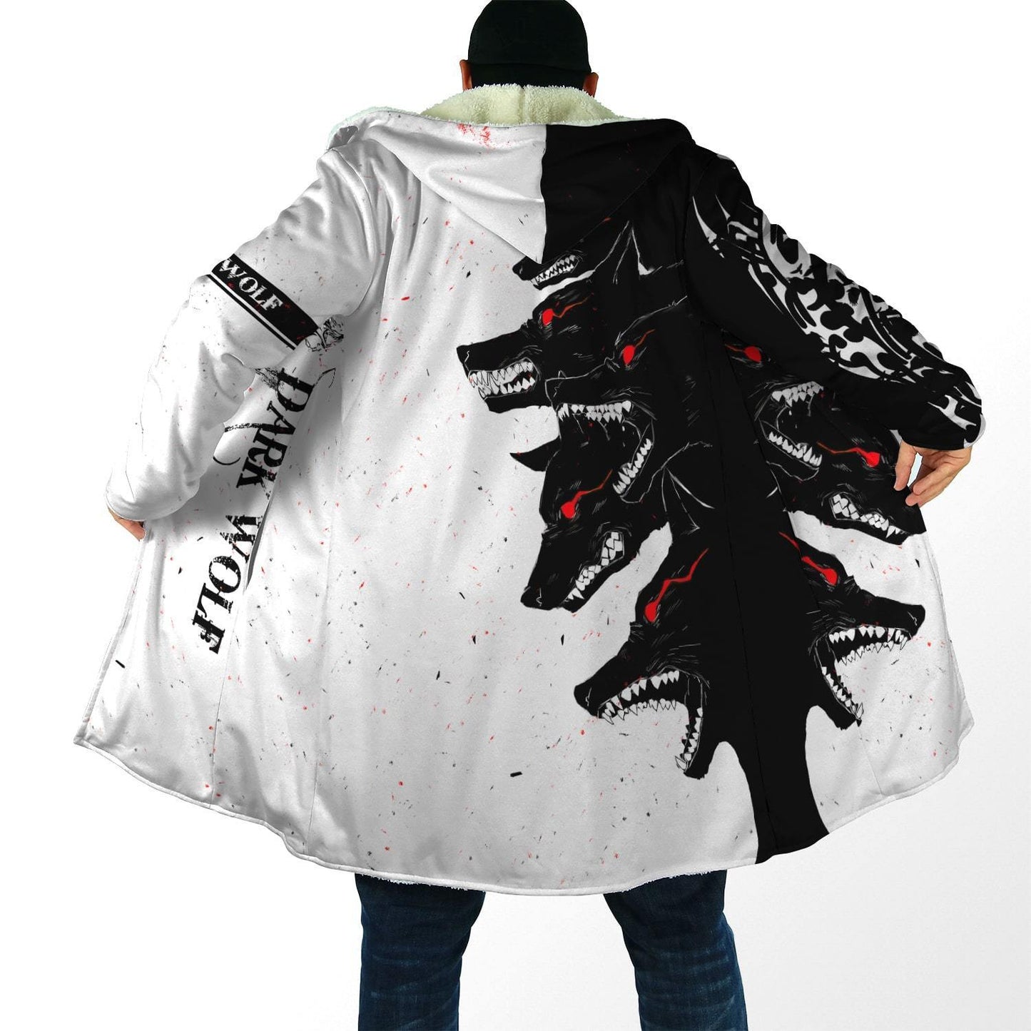 Dark Wolf 3D Over Printed Hoodie for Men and Women-ML