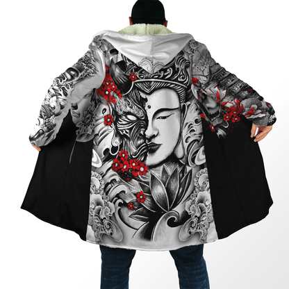 Japanese Tattoo 3D All Over Printed Unisex Cloak-ML