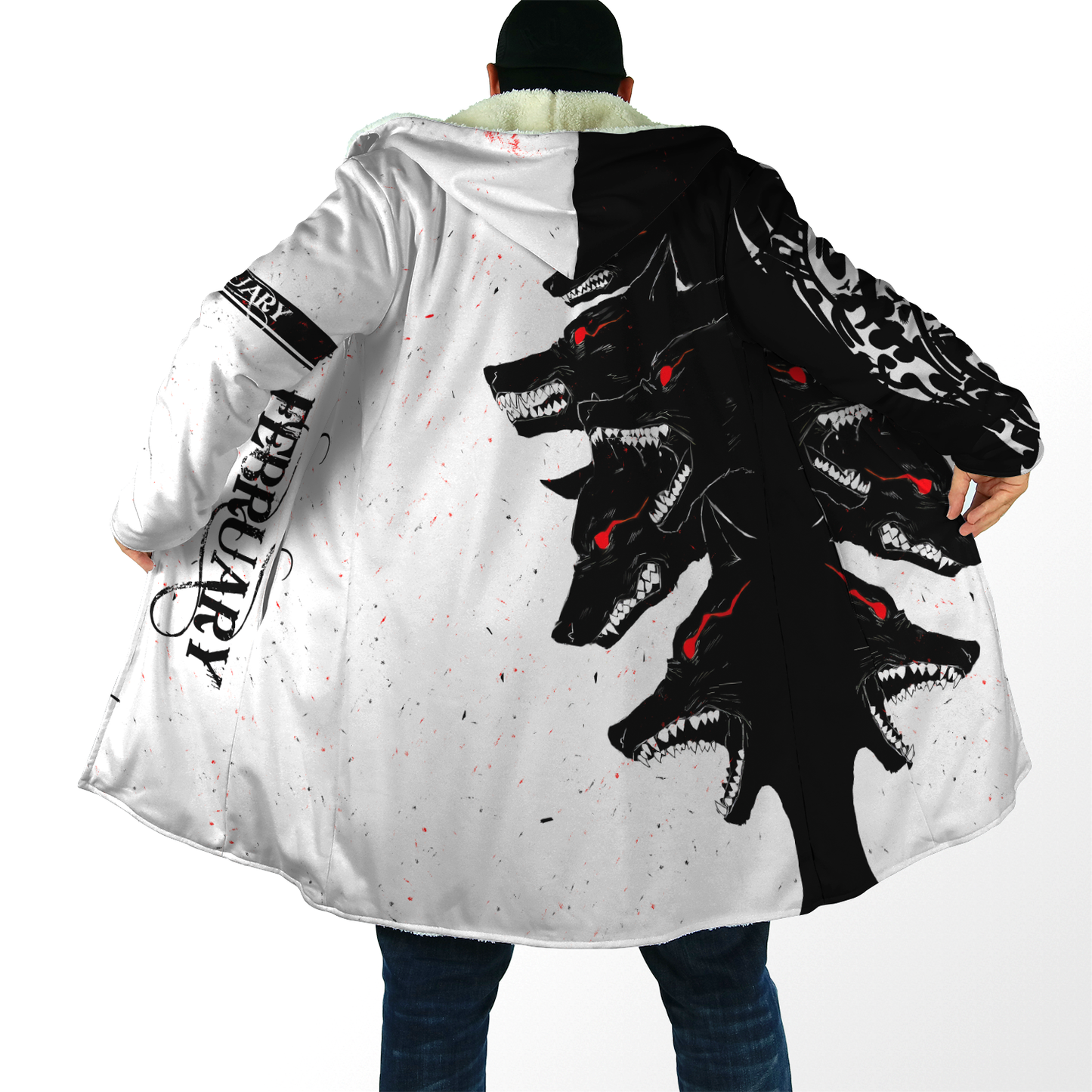 The Dark Wolf February 3D All Over Printed Unisex Deluxe Hoodie ML