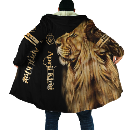Custom Name April King Lion  3D All Over Printed  Unisex Shirts