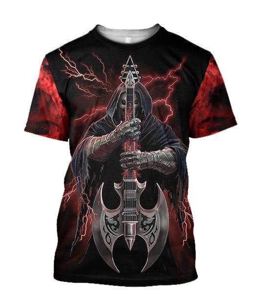 Music Skull  3D all over printed for man and women