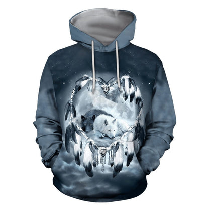 Wolf Native American 3D All Over Printed Unisex Shirts