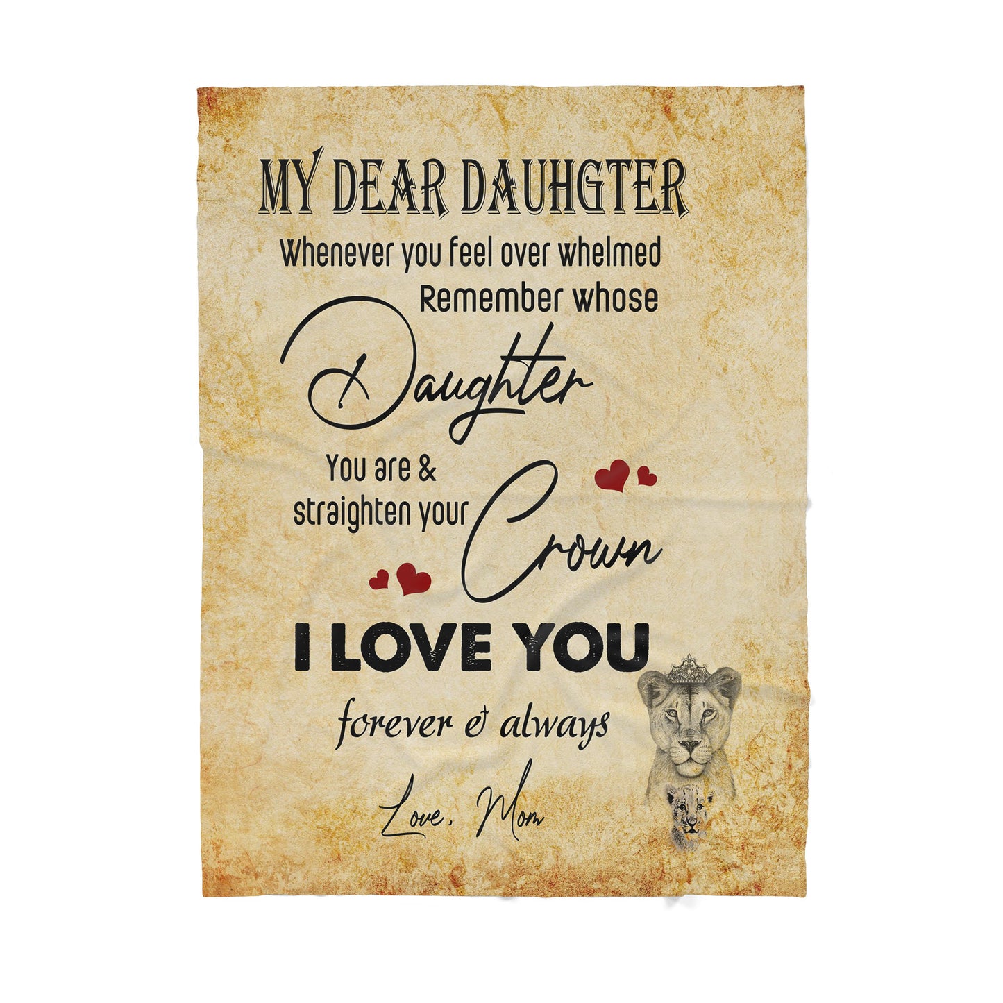 Custom Blanket To My Daughter - Gift For Daughter - Sherpa Blanket TA