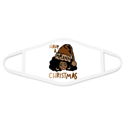 Best Christmas Gift - Melanin Black Queen Face Mask White DL