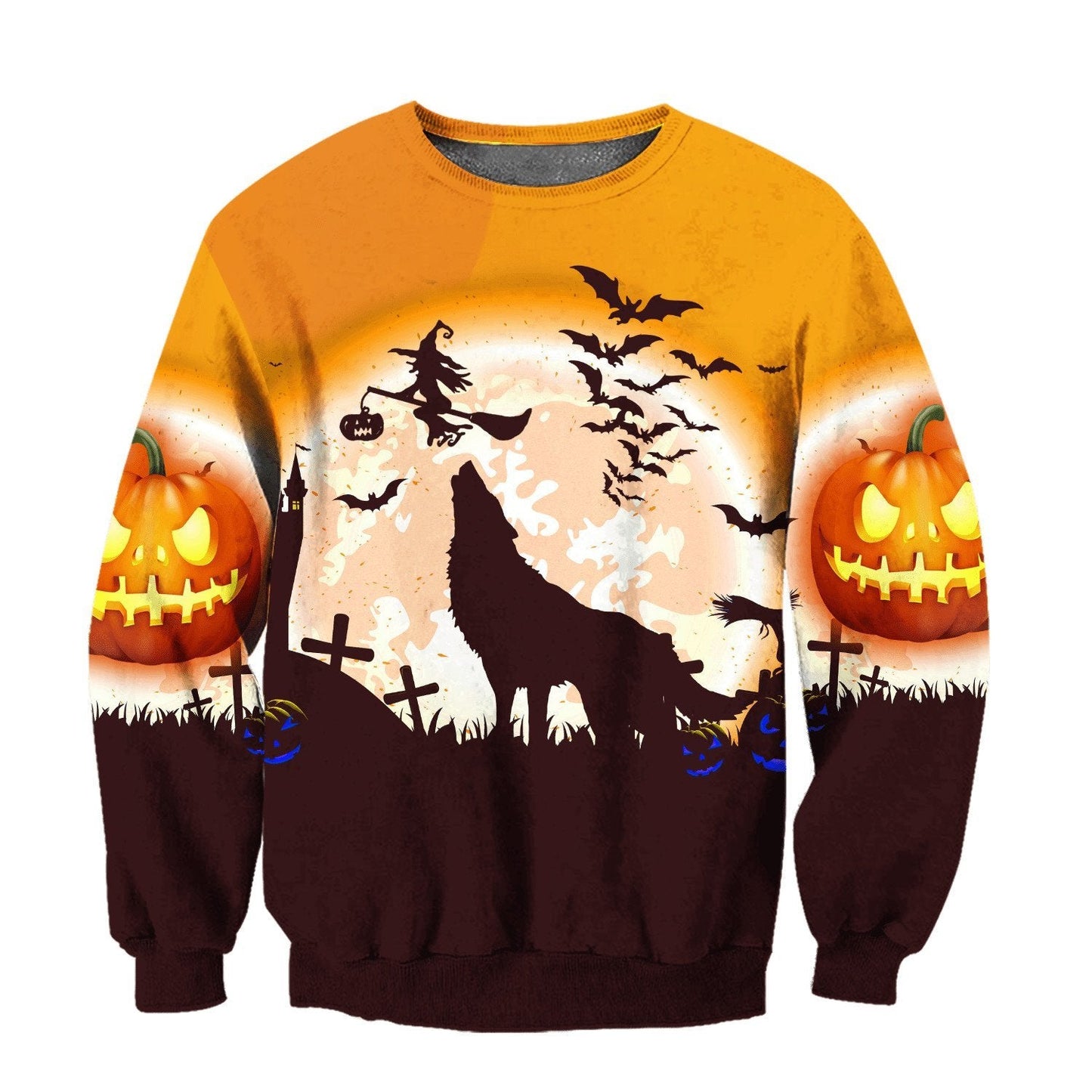 Halloween Wolf 3D All Over Printed Unisex Shirts