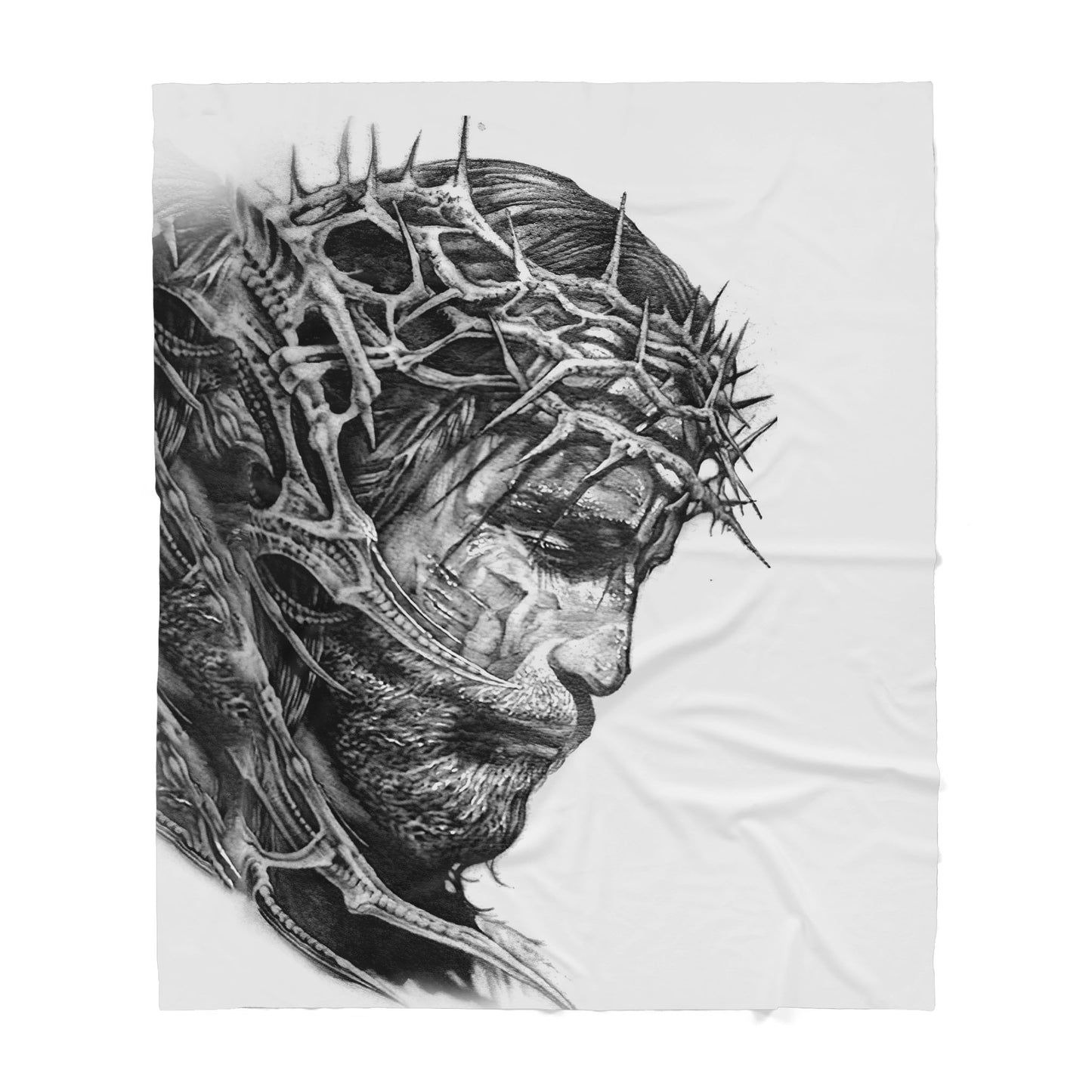 Premium Christian Jesus Catholic Tattoo Classic Blanket - Best gift for Christian - sherpa blanket TT