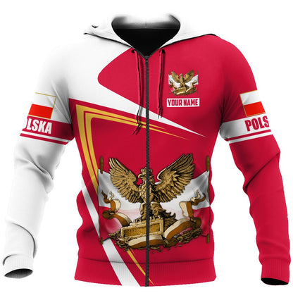 Personalized Polska 3D All Over Printed Unisex Hoodie