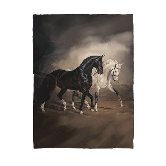 Custom Blanket Horse Sherpa Blanket TA
