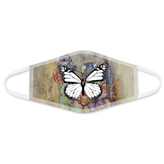 Butterfly Face Mask White ML