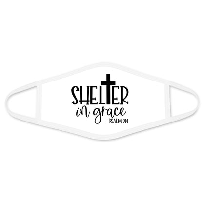 Shelter In Grace Jesus Face Mask White TA