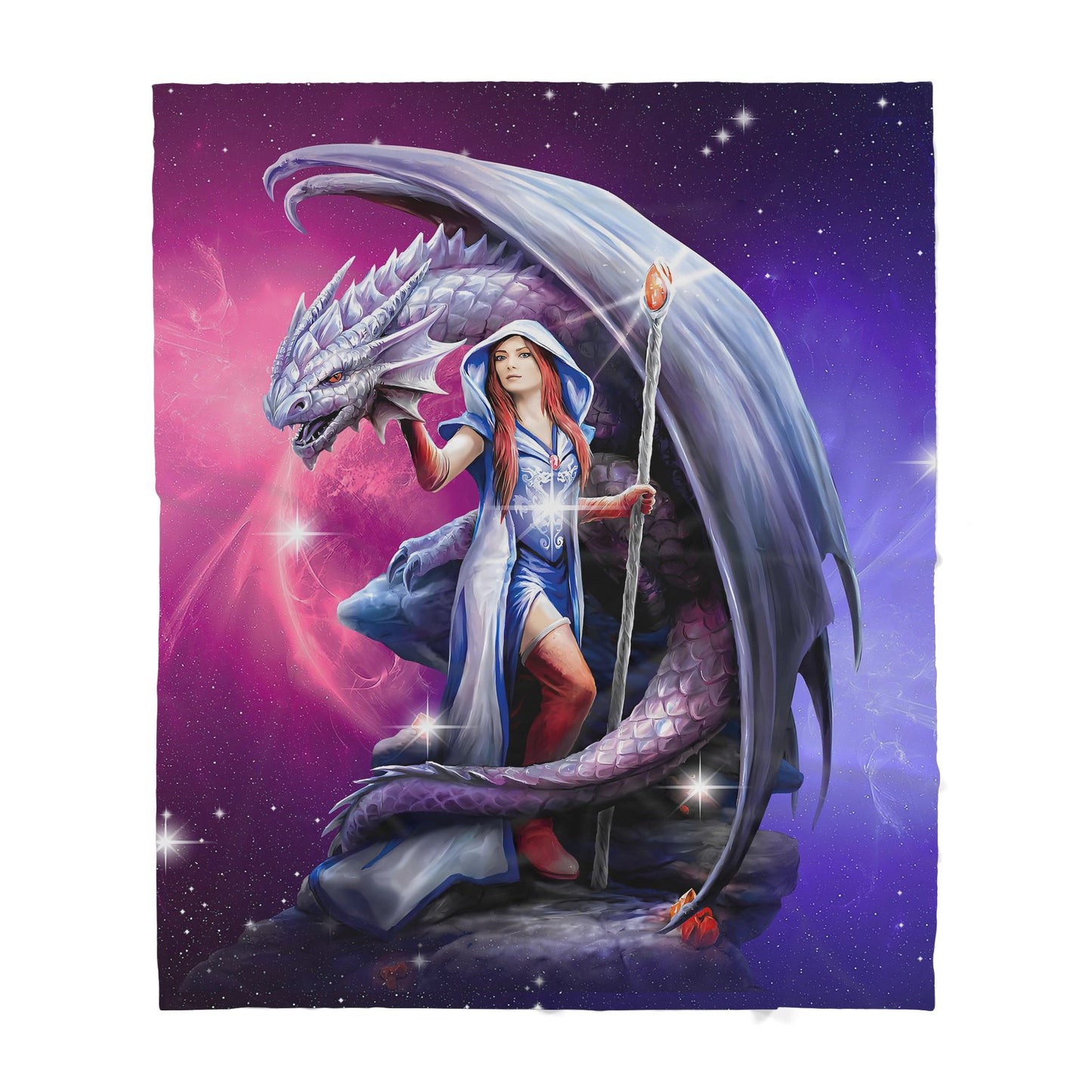 Custom Blanket Dragon - Gift For My Family - Sherpa Blanket HG
