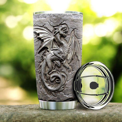 Personalized Name Dragon Stainless Steel Tumbler