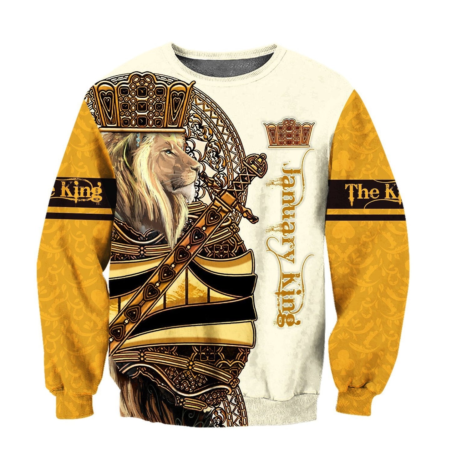 January King Lion 3D All Over Printed Unisex Shirts