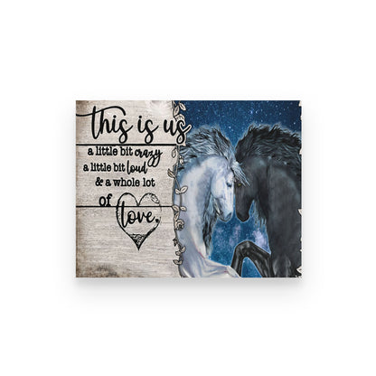 CANVAS-Horse Couple-  This Is Us - Wedding Anniversary - TA