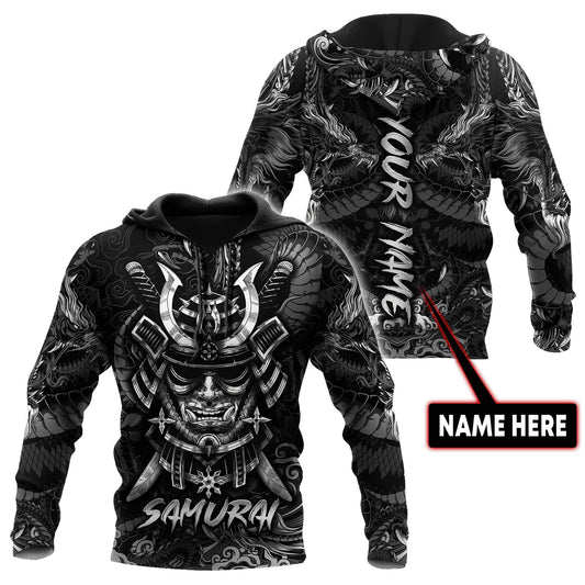 Custom Name Samurai Mask 3D All Over Printed Unisex Shirts