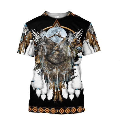 Wolf 3D All Over Printed Unisex Shirts
