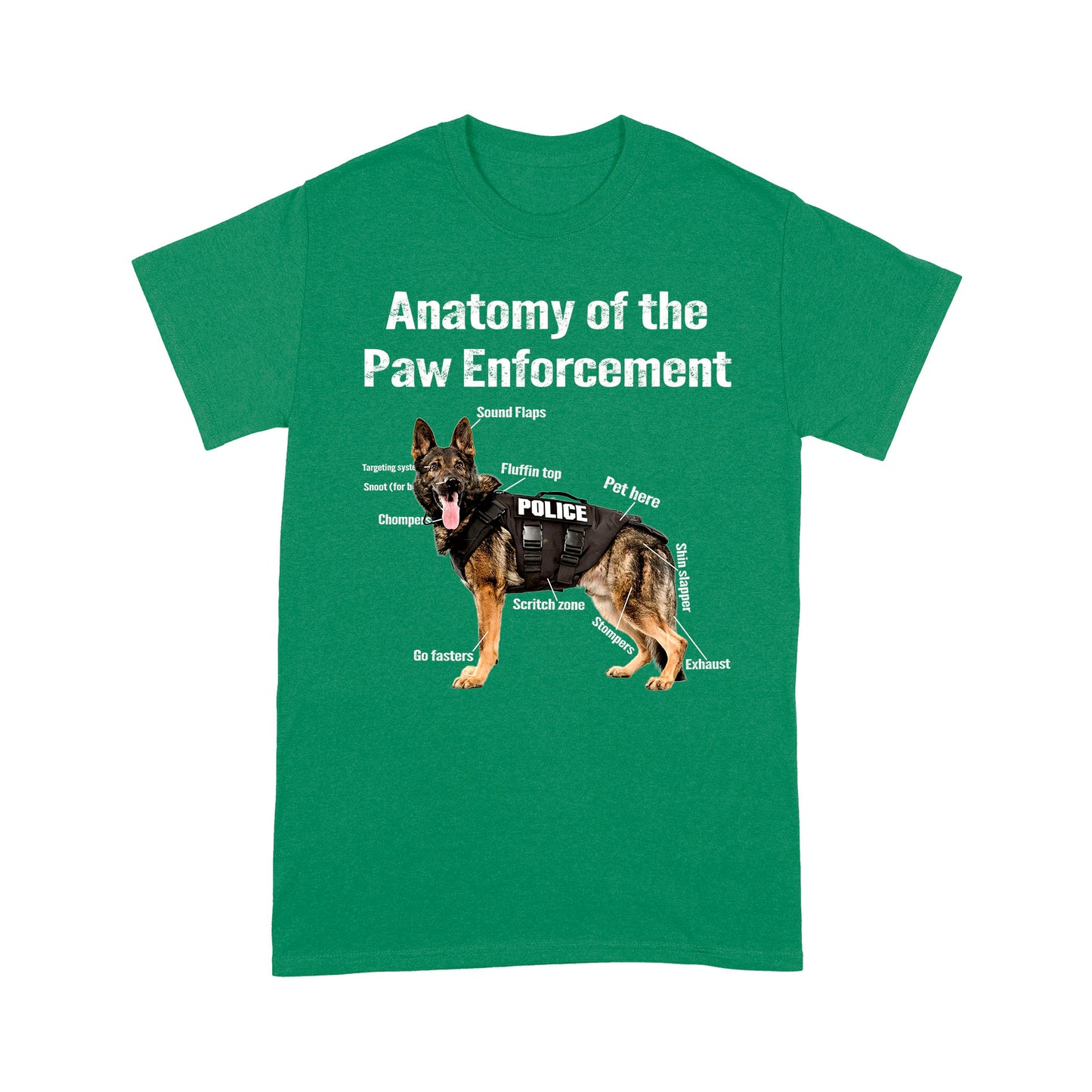 Gifts For Police Dog Anatomy Of The Paw Enforcement Classic T-Shirt