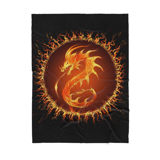 Custom Blanket Dragon Sherpa Blanket TA