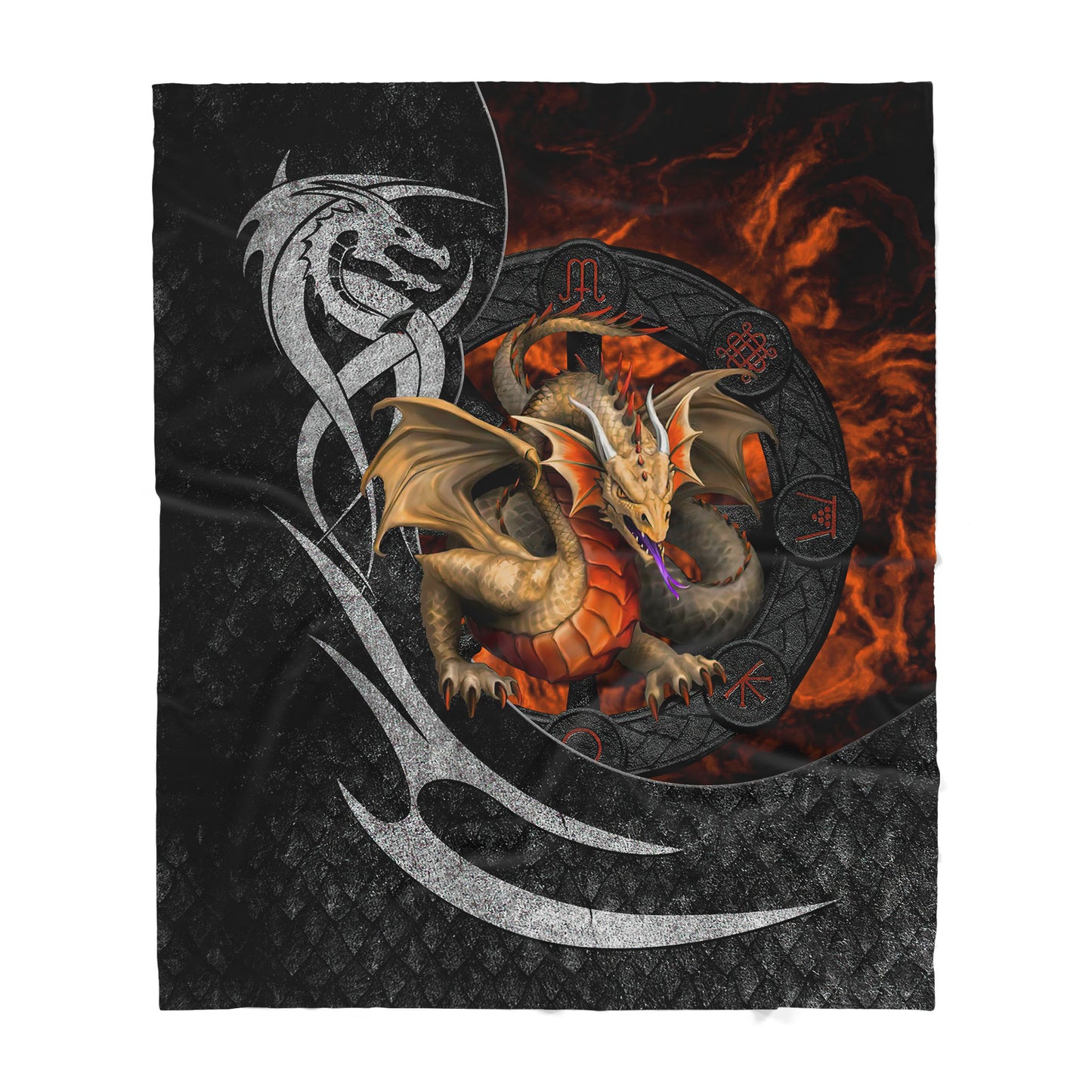 Custom Blanket Dragon - Gift For My Family - Sherpa Blanket HG