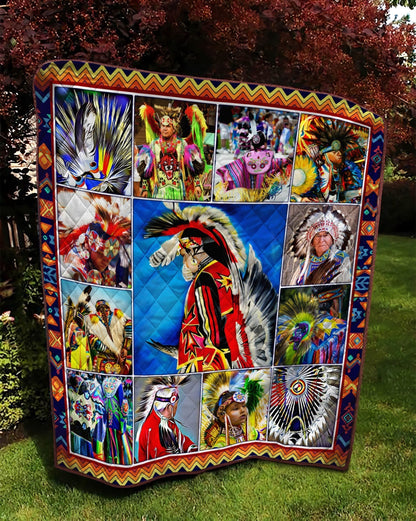 Native American Pow Wow 3D All Over Printed Quilt